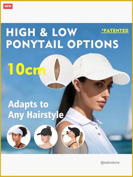 Cooling UV 50 High Ponytail Baseball Cap Breathable Lightweight for Running main image 3